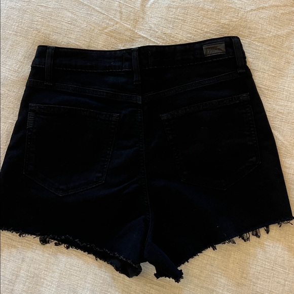 Paige Margot denim shorts black high waist sz30 - Picture 6 of 6